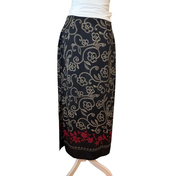 Vintage 90s Y2K Whimsygoth Floral Skirt - Picture 1 of 7